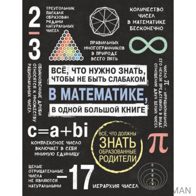 Все, что нужно знать, чтобы не быть слабаком в математике. В одной большой книге