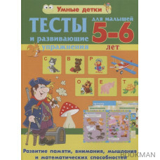 Тесты и развивающие упражнения для малышей 5-6 лет.Развитие памяти, внимания, мышления и математических способностей