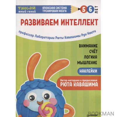 Тэнсай. Развиваем интеллект. 5-6 лет (с наклейками)